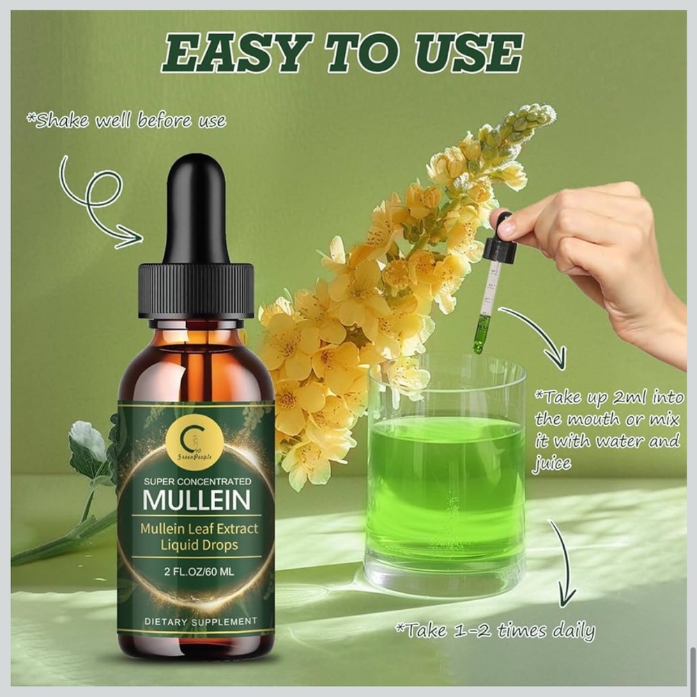 Mullein Leaf Extract Liquid Drops - 2 Pack - Picture 7 of 7